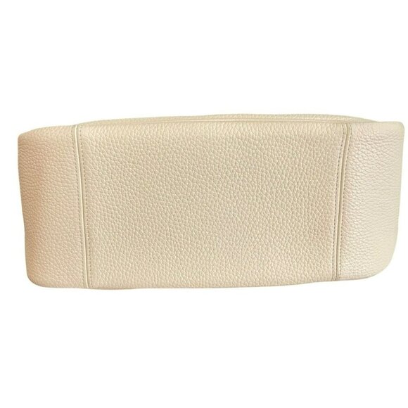 Coach $395 Off White Pebbled Leather Cary Shoulder Bag Convertible Crossbody NEW - Picture 8 of 10